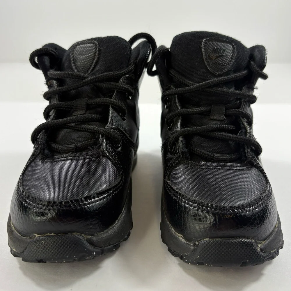 Nike Toddler Kids Triple Black Manoa LTR (TD) Boot Shoes | Size 7